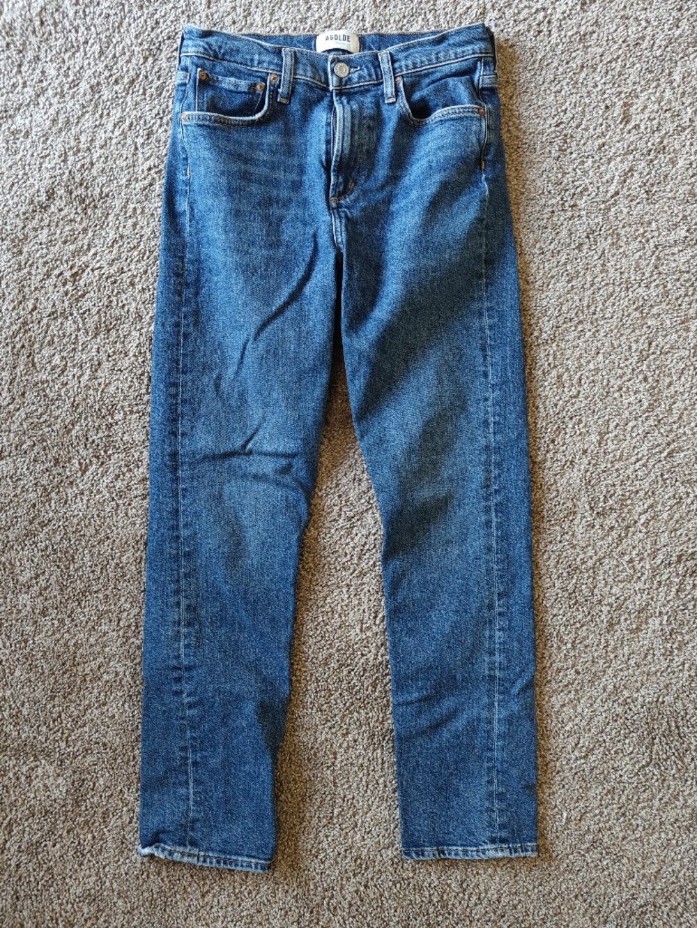 Agolde Merrell Mid Rise Straight Leg Women's Denim Jeans Size 26
